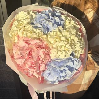 Букет із 5 гортензій мікс