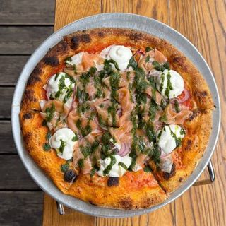 Піца лосось і вершковий крем-сир (400 г)