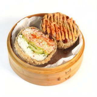 Суші-бургер з крабом