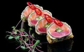 Кранч-рол Tuna&Salmon HOT теплий (250гр)