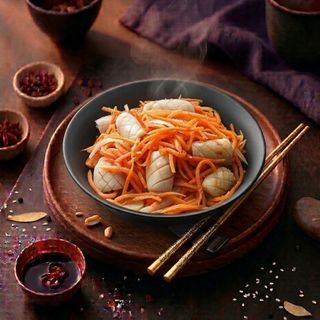Салат Кальмари по-корейськи