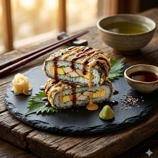 Суши Бургер з копченою куркою (600 гр)
