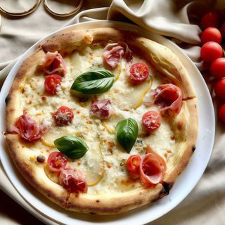 Піца з грушею та хамоном (500г)