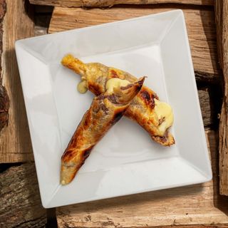 Хачапурі з м’ясом та сиром на мангалі (200г)