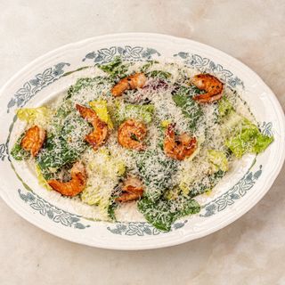 Зелений салат з креветками