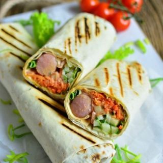 Хот-дог Асорті в лаваші