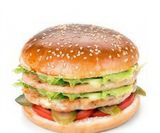 Подвійний курячий шефбургер (470г)