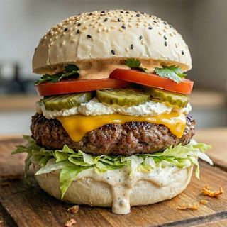 Яловичий Максі з подвійним сиром (370г)