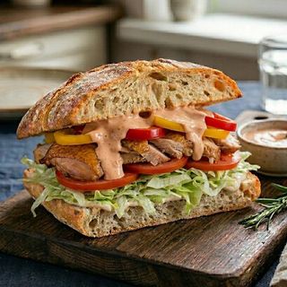 Чіабата з копченою куркою