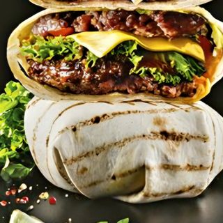 Бургер в лаваші з телятиною