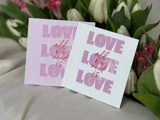 Записка Валентинка LOVE