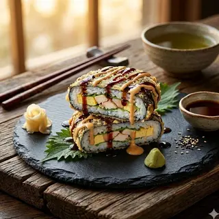 Суши Бургер з копченою куркою (600 гр)