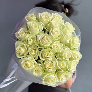 Біла троянда 25 шт