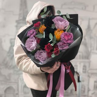 Букет квітів у стилі готік