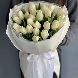 Тюльпани 25 шт білі