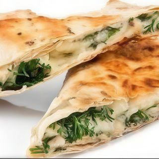 Сулугуні в лаваші з фалафелем 