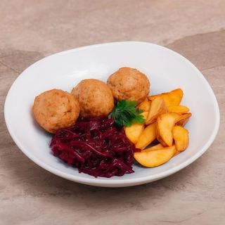 Гречаники м'ясні з соусом (430г)