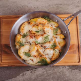 Картопля у вершковому соусі з грибами (350г)