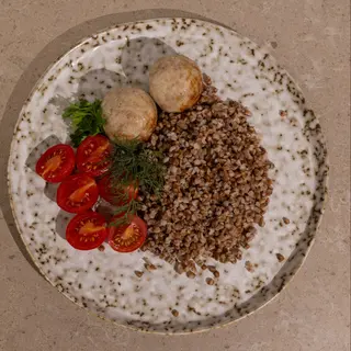Котлети індичі з гречкою