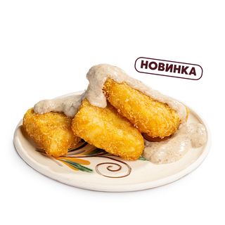 Дерунчики з грибним соусом
