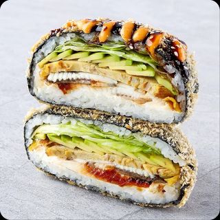 Суші-бургер з вугрем