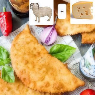 Чебурек баранина + сыр