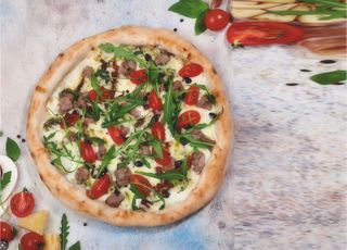 З хамоном 30см