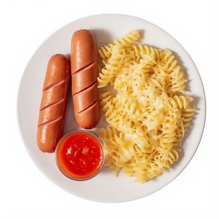 МАКАРОНИ З СОСИСКАМИ 