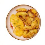 КУРКА З СИРОМ ТА ЗАПЕЧЕНОЮ КАРТОПЛЕЮ