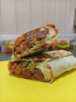 Хот-дог копчена сосиска х2