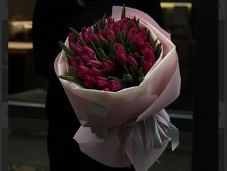 Букет №3 Тюльпан 51 шт pink ardour