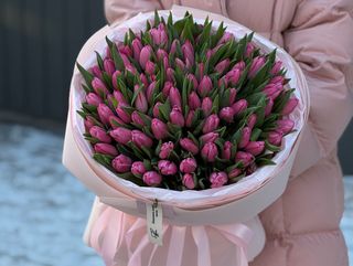 Букет №20 тюльпан 101 шт christmas dream