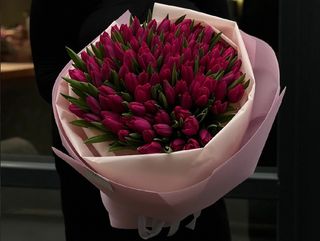 Букет №4 101 шт тюльпан pink ardour