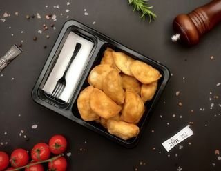 Смажені вареники XL з картоплею 270 г.