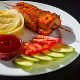 Курячий шашличок з картоплею по-селянськи