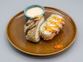 СУШІ БУРГЕР З ТИГРОВИМИ КРЕВЕТКАМИ