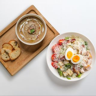 Крем-суп +Цезар