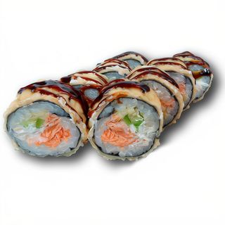 Гарячий рол з лососем New (400 гр)