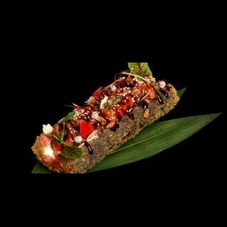 Ролл-дог з лососем та креветкою