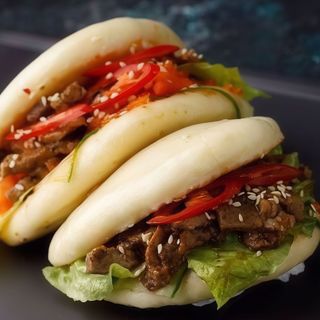 Булочки бао з телятиною