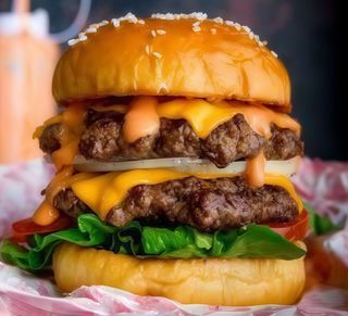 Подвійний свиний шефбургер (500г)