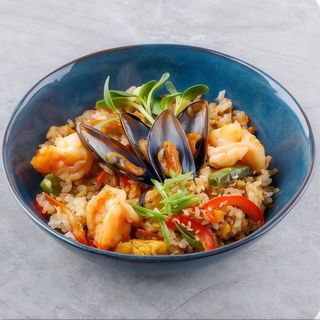 Хібачі рис з морепродуктами