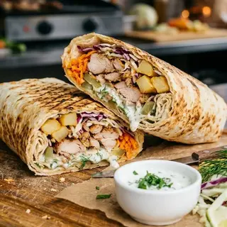 Шаурма з подвійним м'ясом курки