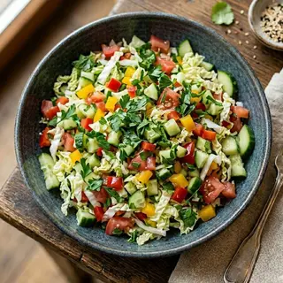Салат з пекінською капустою та овочами