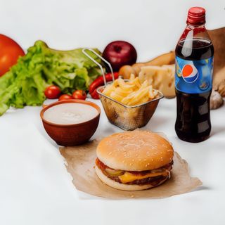 Бургер із телятиною меню