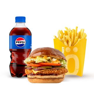 Комбо меню Бургер з курячою котлетою