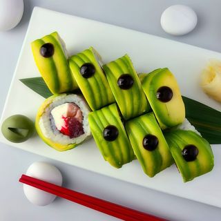 Авокадо рол з тунцем та лососем (330г)