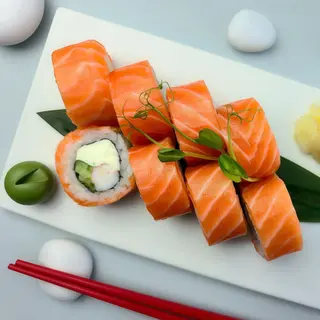 Філадельфія з лососем та креветкою (350г)