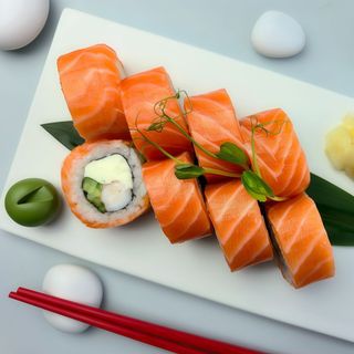 Філадельфія з лососем та креветкою (350г)