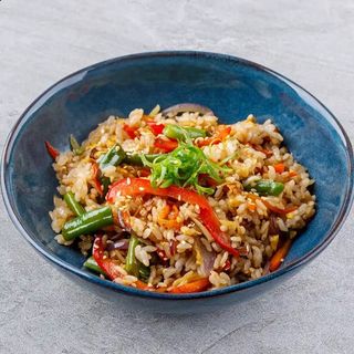 Хібачі рис з курячим шніцелем